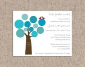 Custom Listing for jaqjaqjaq - Feather a Nest Wedding Shower Invitations