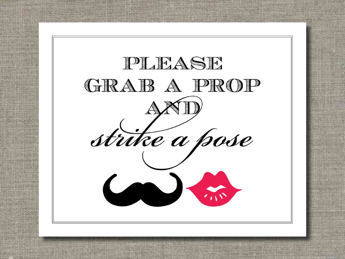 Photo Booth - Printable Wedding Poster, Bar Sign, Table Sign or Guest Book Sign by Flair Designery Il_170x135