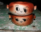 Holt Howard Lefton Bagel Donut Salt and Pepper Shakers Two Peppers holt howard strange crazy anthropomorphic
