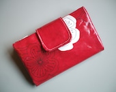 Red Oilcloth Wallet