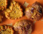 Pumpkin Cranberry Muffins, Heart Shaped, Gluten Free, Baked to Order, 8 of them, soy free