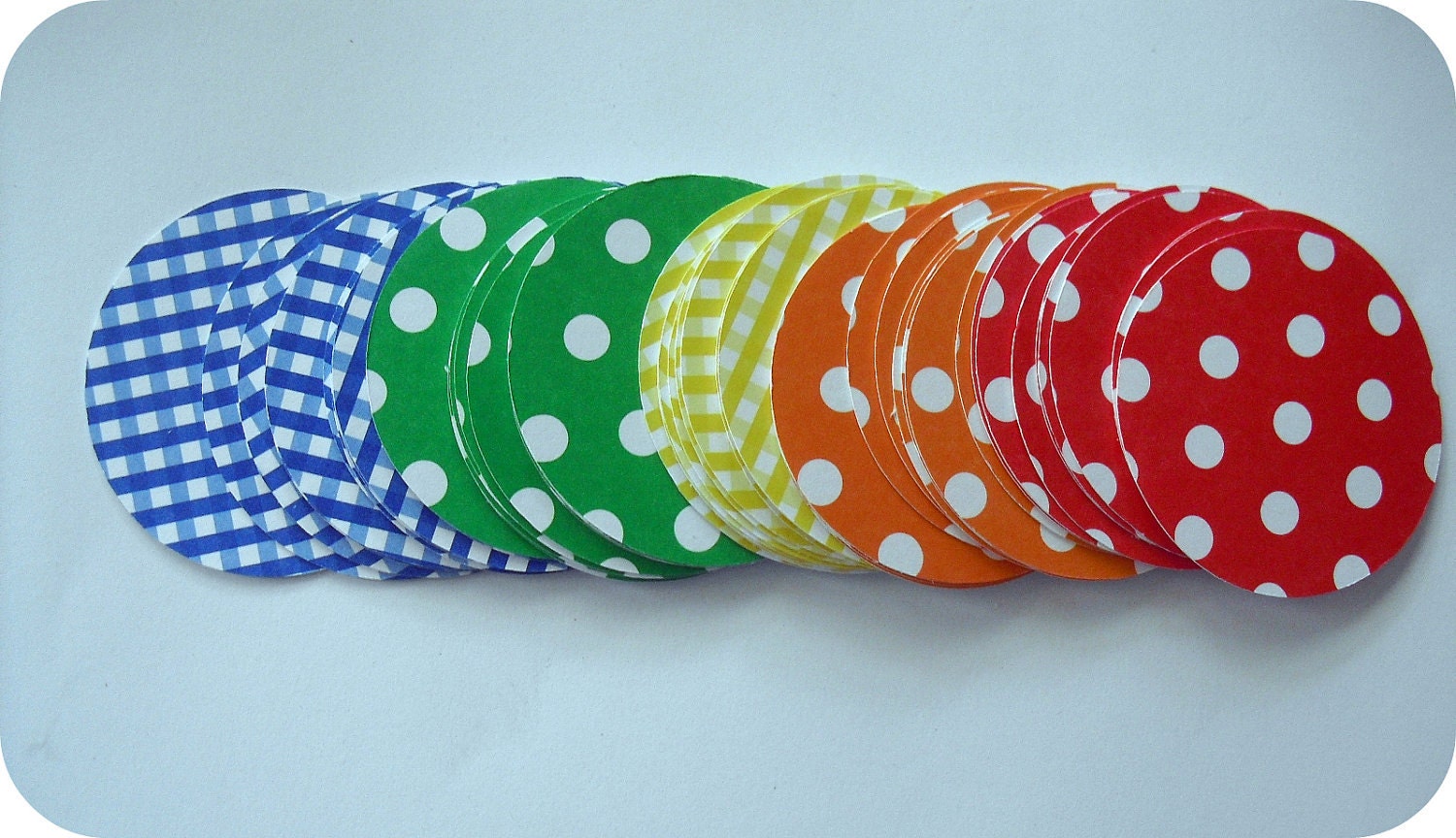 50 Circle Die cuts 2 inches -- Bold Patterns