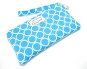 Wristlet - Circles Metro Living Turquoise Wristlet