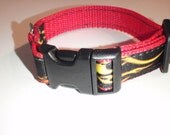 Hot Rod Flames Dog Collar