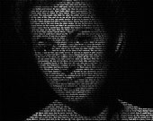 Olivia De Haviland - 11x14 Typographical Portrait Fine Art Print