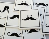 Movember MUSTACHE MADNESS mini note card set - 15 cards & envelopes