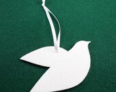 Wool Felt Dove Gift Tags, Ornaments