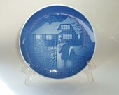 Bing & Grondahl 1973 Vintage Plate Jule After Country Christmas
