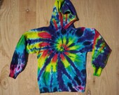 Tie Dye Hoodie Spiral Youth Medium