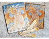 Angelic Visions Art Book Gift Bundle with FEATHER Bookmark and Print