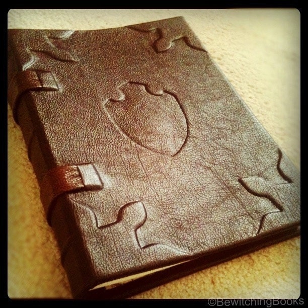 Year & A Day - Blank Leather bound Book of Shadows - Artisan Arthurian/Medieval Journal