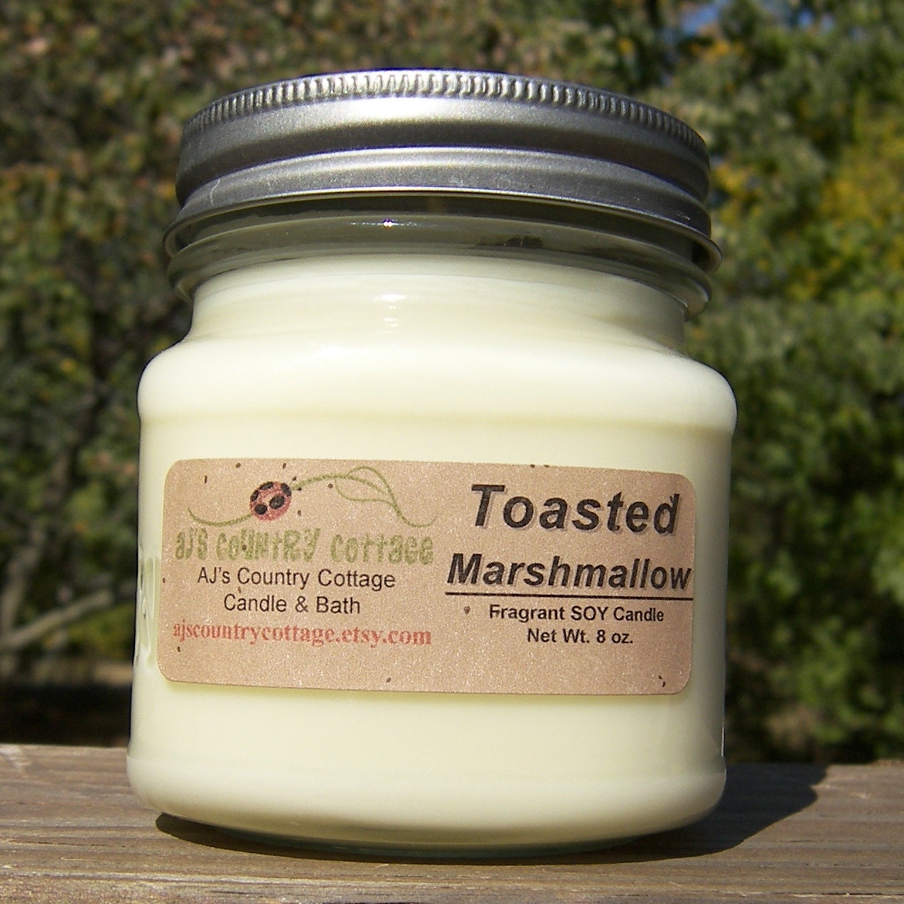 TOASTED MARSHMALLOW SOY Candle - Vanilla - Highly Scented