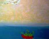 Castaway Aliens and UFO Rescuers Painting