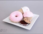 Crochet Play Food Sweet Shop Treats