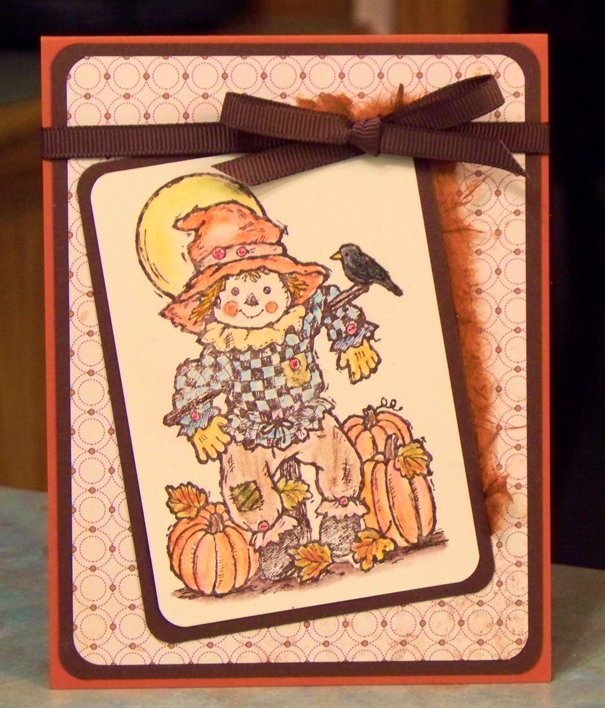 Scarecrow Card, Happy Fall in the Pumpkin Patch