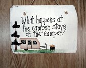 Camp sign,  custom sign, camper sign, family name