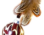 Christmas Tree Ornament - Holiday Decorations - Feathers - GIRAFFE