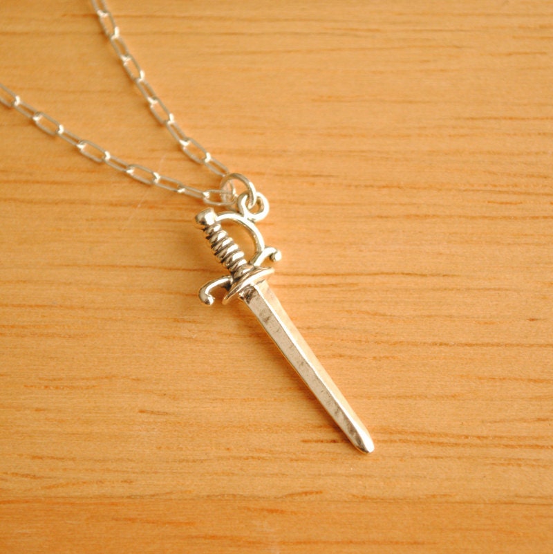 Darling Dagger - Sterling Silver Charm Necklace