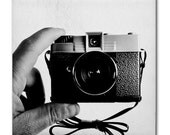 Retro Diana Mini Lomo Camera Coaster Black White Tile Photo Art