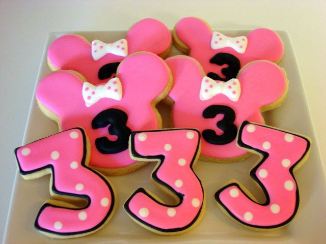 Mouse Cookies and Birthday Number-  One Dozen(12)
