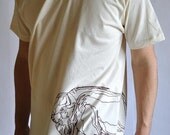 SALE - Organic Cotton Hand Printed Buffalo Tee