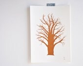 Wisdom Tree - gocco screen print