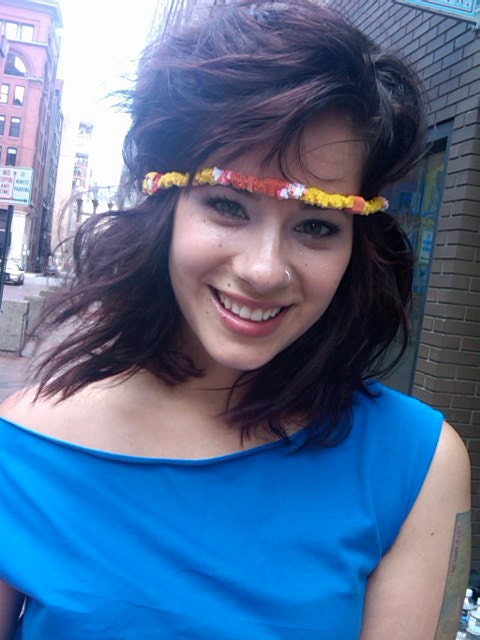 YELLOW Cotton Fiber and Seeds Necklace Belt Bracelet Head Piece handmade luxboheme
