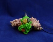 Frankenpod Octopus Necklace - Polymer Clay Halloween Jewelry