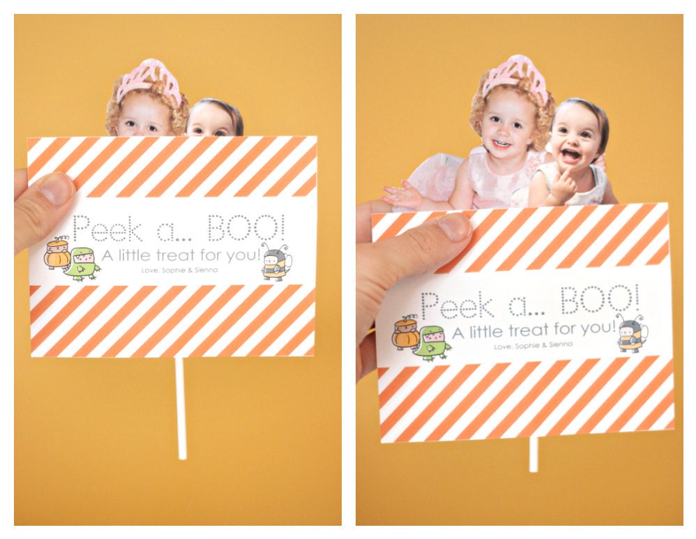 DIY 'Peek a BOO' Pop Up Halloween Card - Printable PDF