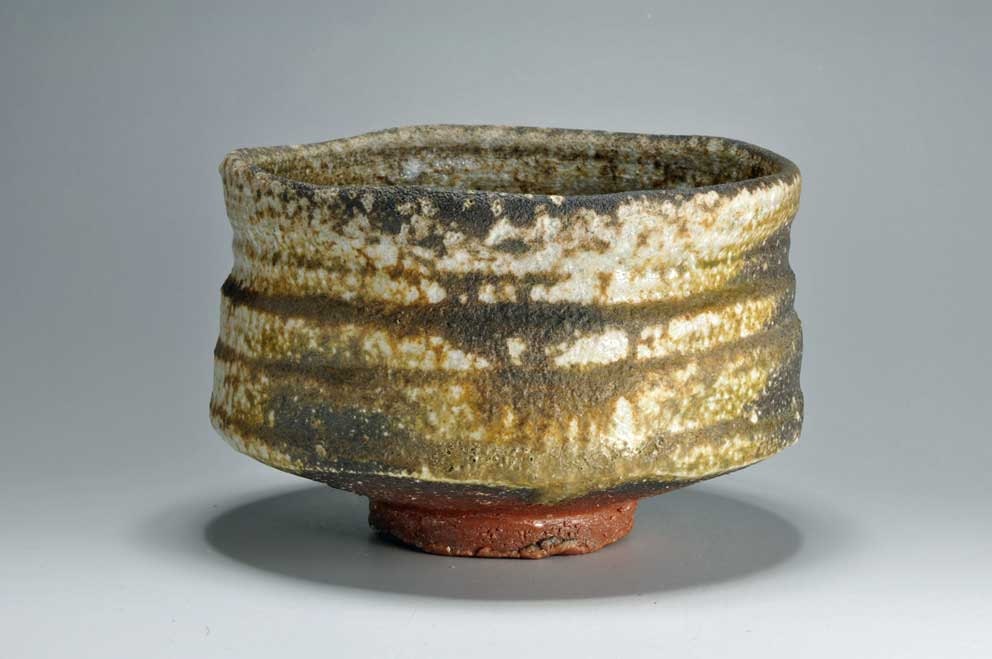 Shigaraki, anagama, ten-day anagama wood firing, with natural ash deposits tea bowl. chawn-31