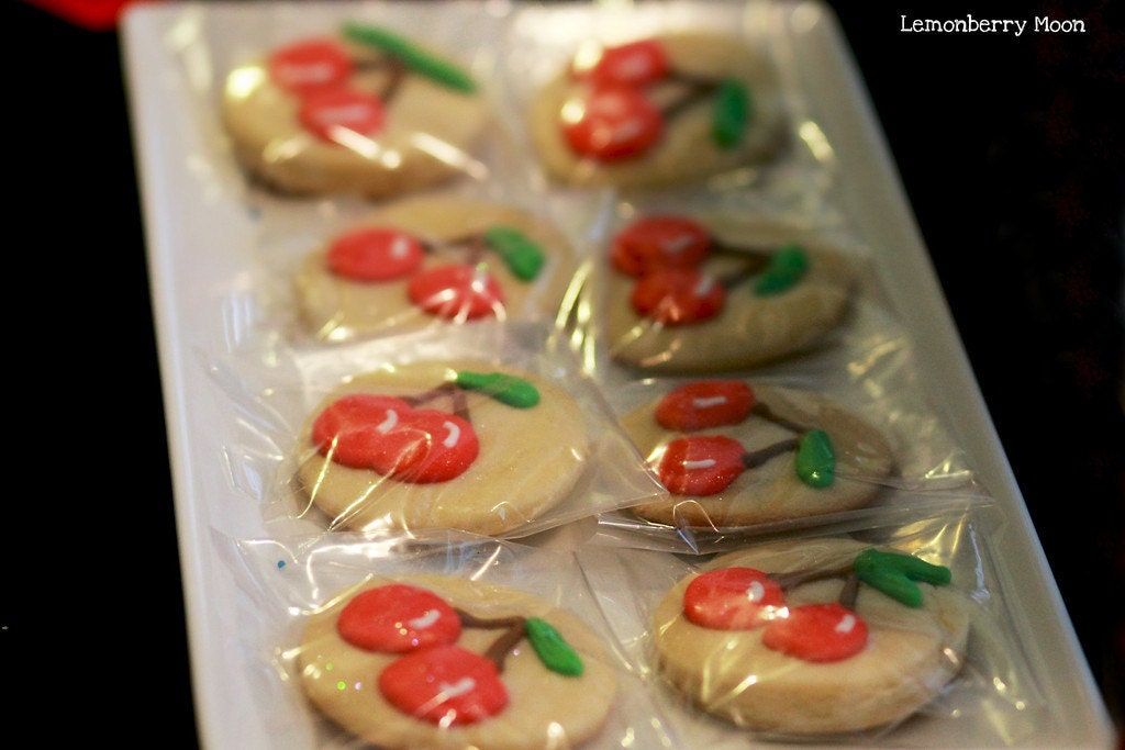 Cherry  Decorated Sugar Cookies- (36)  Three Dozen