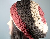 Womens Beret Hat or Tam in Brown, Rust, Beige