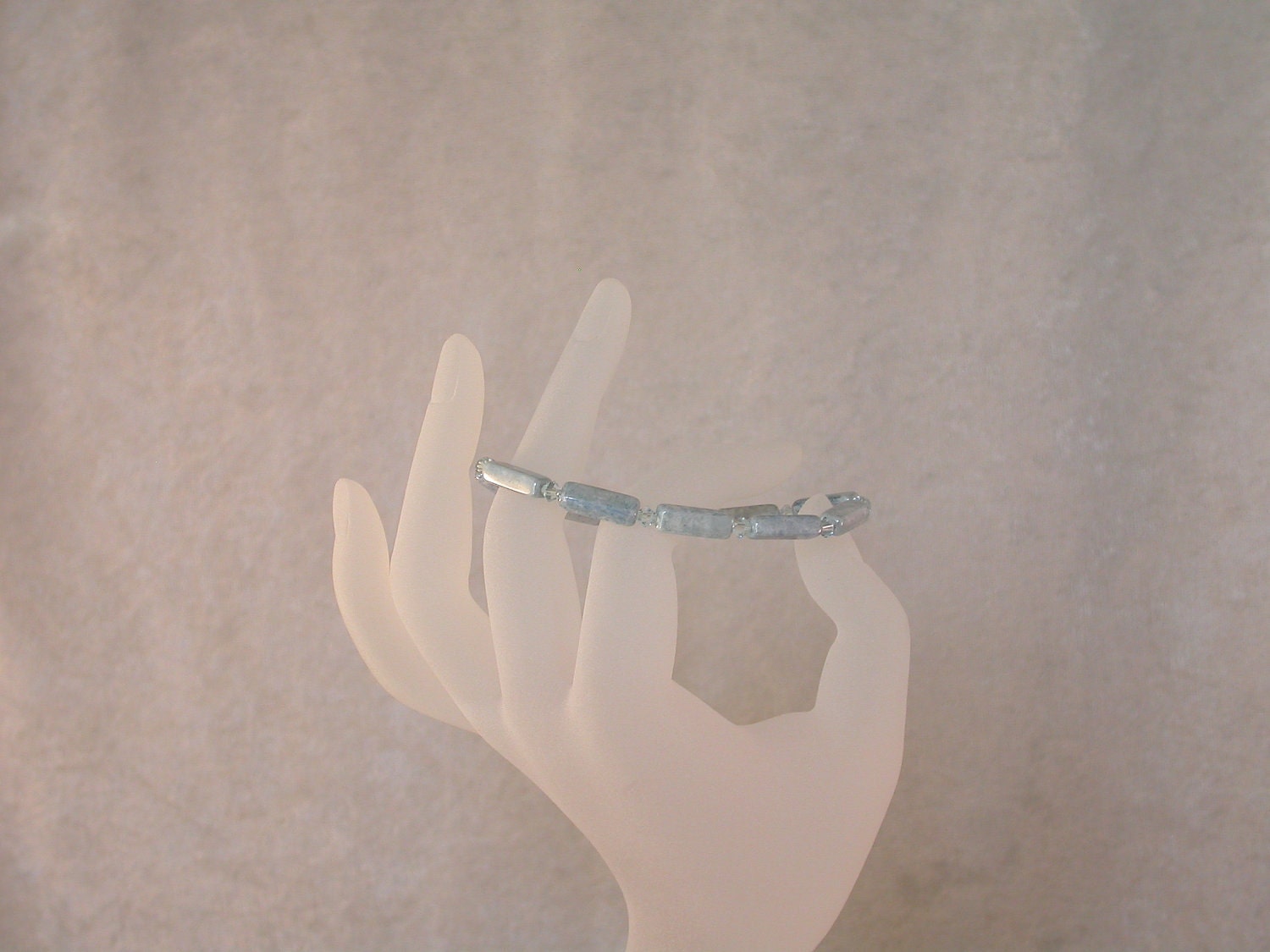 Light Blue Gemstone Bracelet