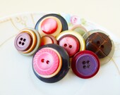 Decorative Sewing Button Tack Set, Autumn No. 4