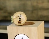 Camera Typewriter Ring - Upcycled Wine Cork Jewelry - Photographer Pigeon by Uncorked