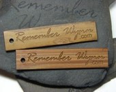 Pecan colored bamboo hangtags or labels