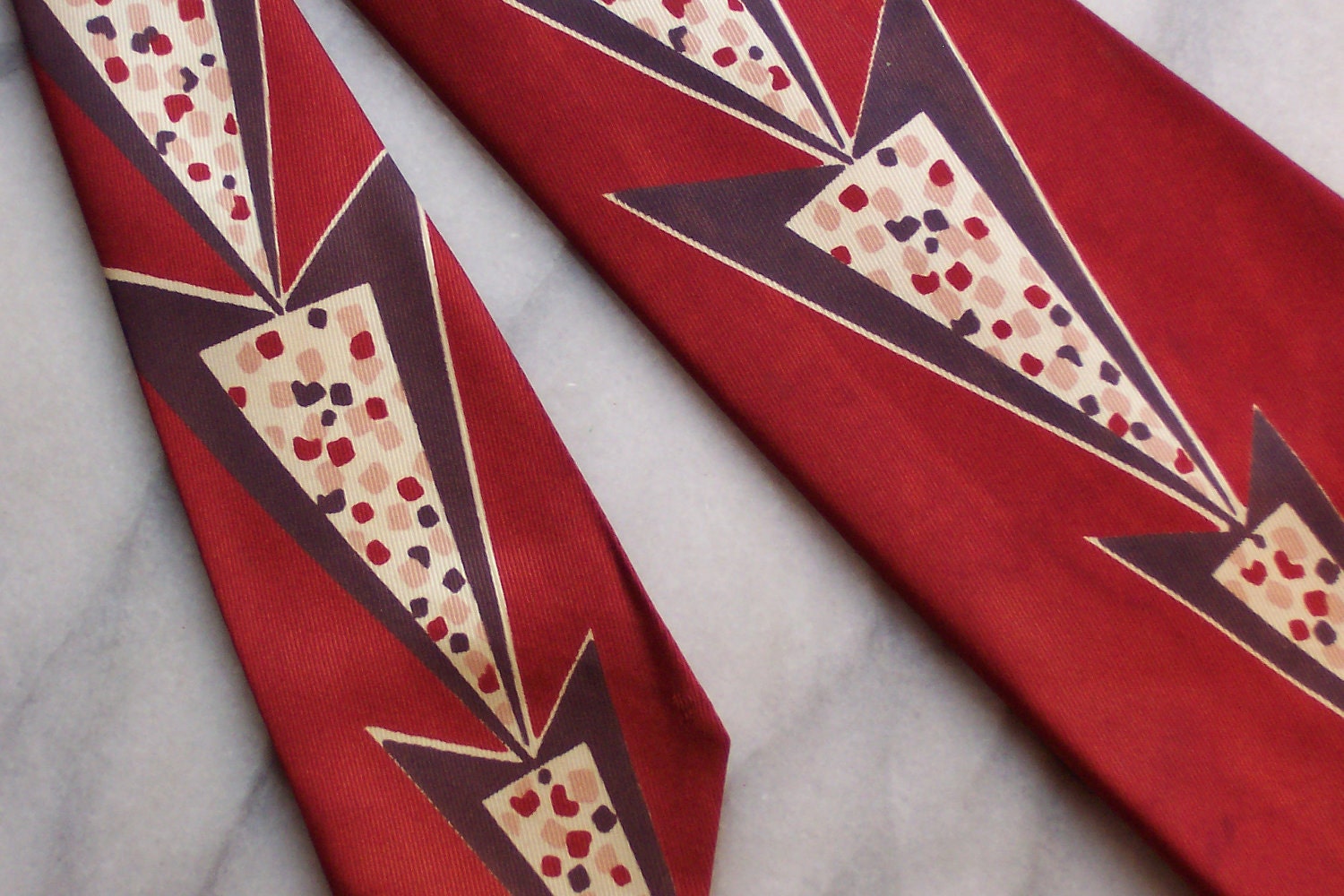 40s Van Heusen 'Bogey' Deco Necktie FREE SHIPPING U.S.