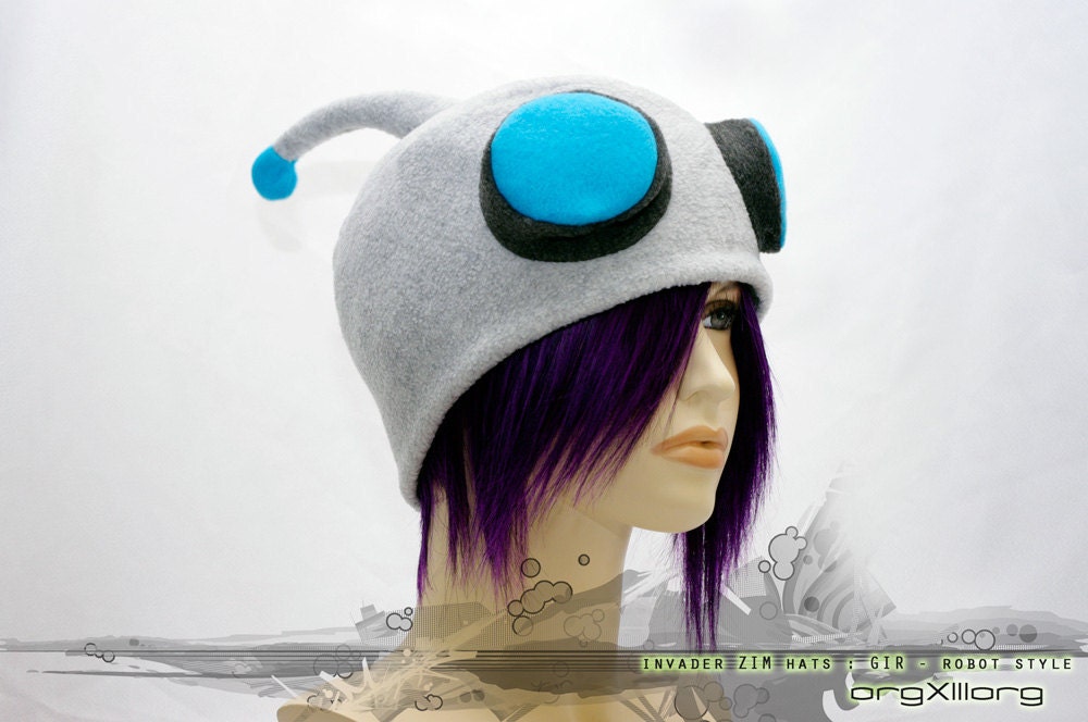 Invader ZIM robot GIR Cap - cosplay hats by orgXIIIorg