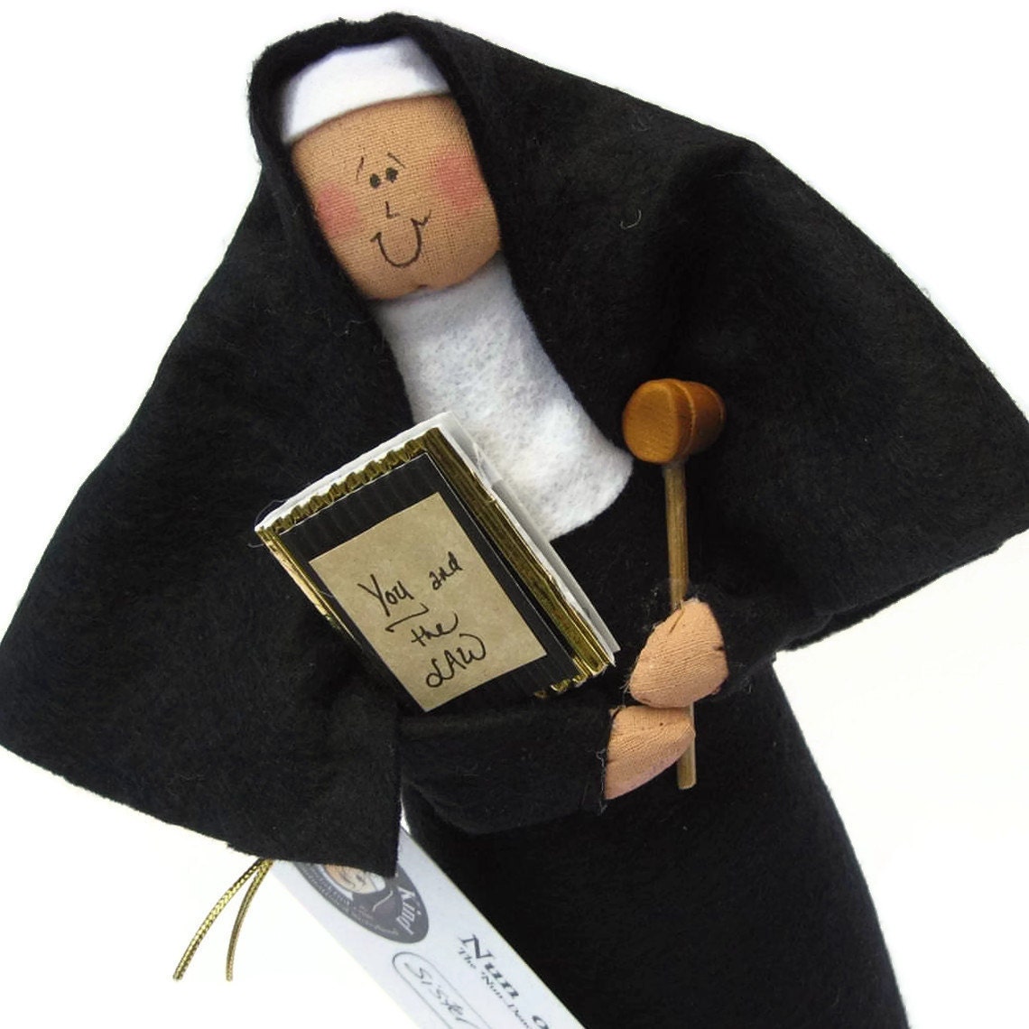 Nun doll Catholic gift "Sister Delia Justice", the judge