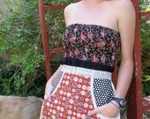 Typewriter Keys, Hometowns, and Polka Dots - Eco Chic Everyday Housewife Apron