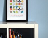 NEW - English Alphabet Print