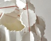 3D Bauble Translucent  White Paper Garland