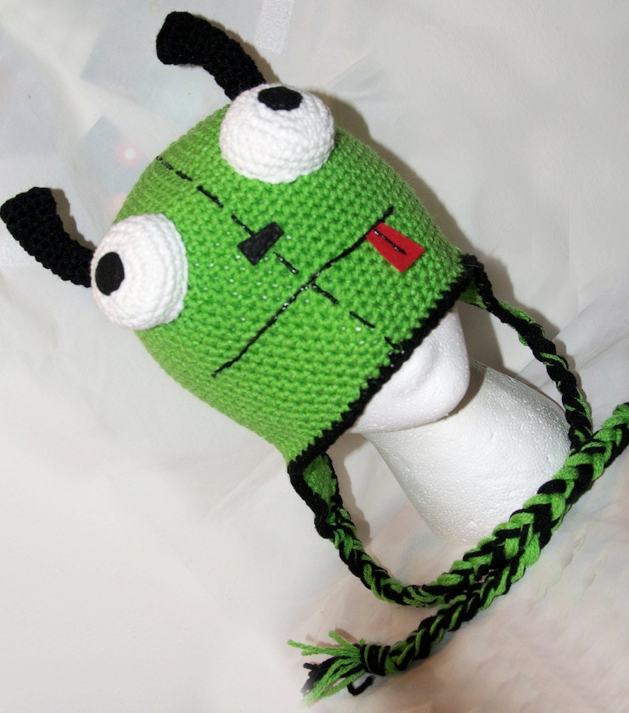 Robot Dog Beanie with Earflaps