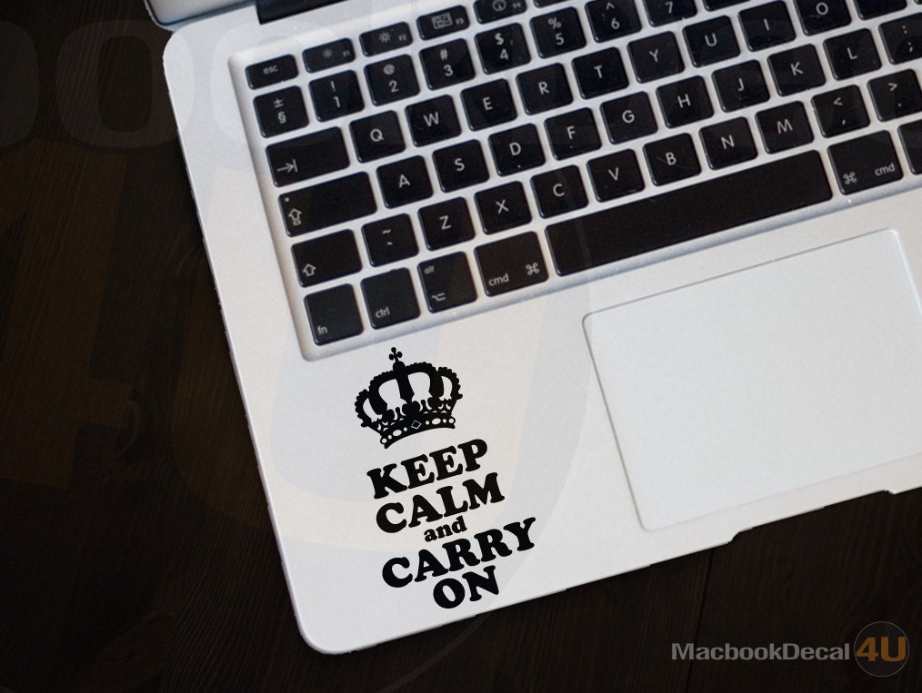 Keep Calm Frontal MackBook Decal sticker 11'' 13'' 15'' 17'' Ipad