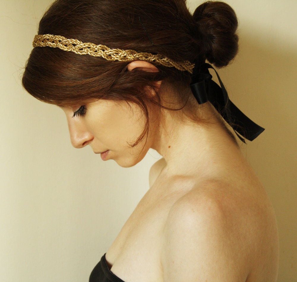 Cleopatra - Golden Braided Head piece & Necklace - SchickiMickis