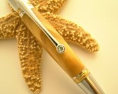 Handcrafted Mediteranian Olivewood Ballpoint Pen Free Shipping
