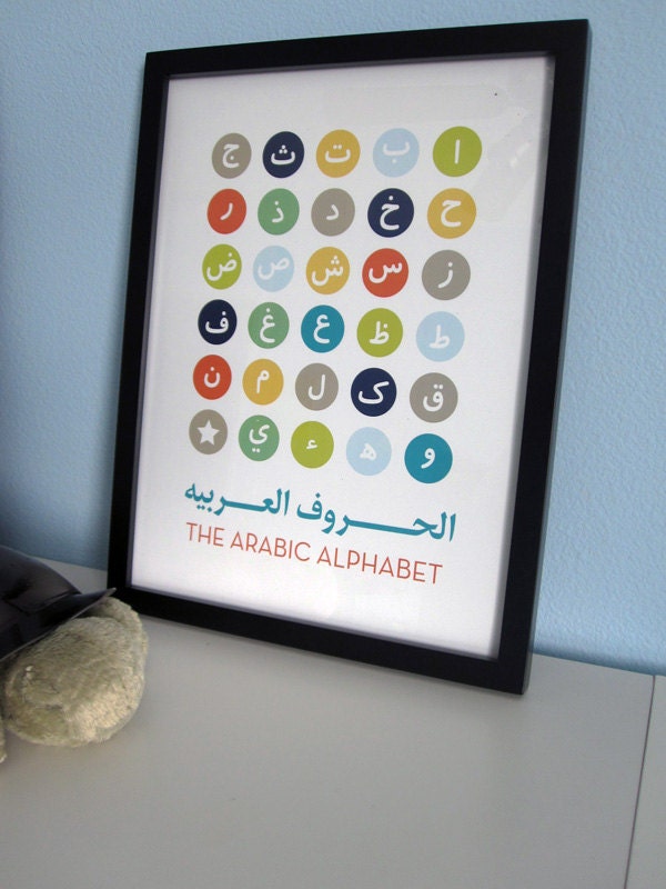 NEW - Arabic Alphabet Print