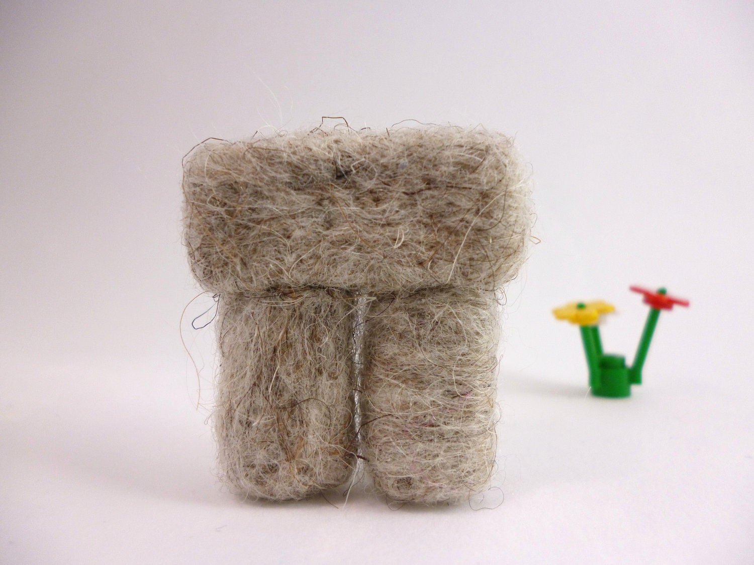 Stonehenge Fiber Art Wool Needle Felted Sculpture a unique home decor item