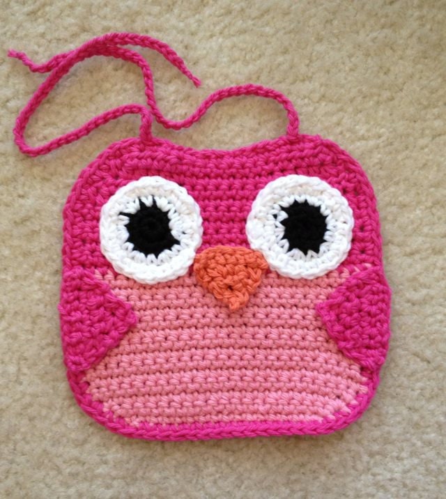 Crochet Owl Bibs - Any Color