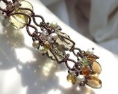 Olivia's Dream Lemon and Smokey Quartz earrings